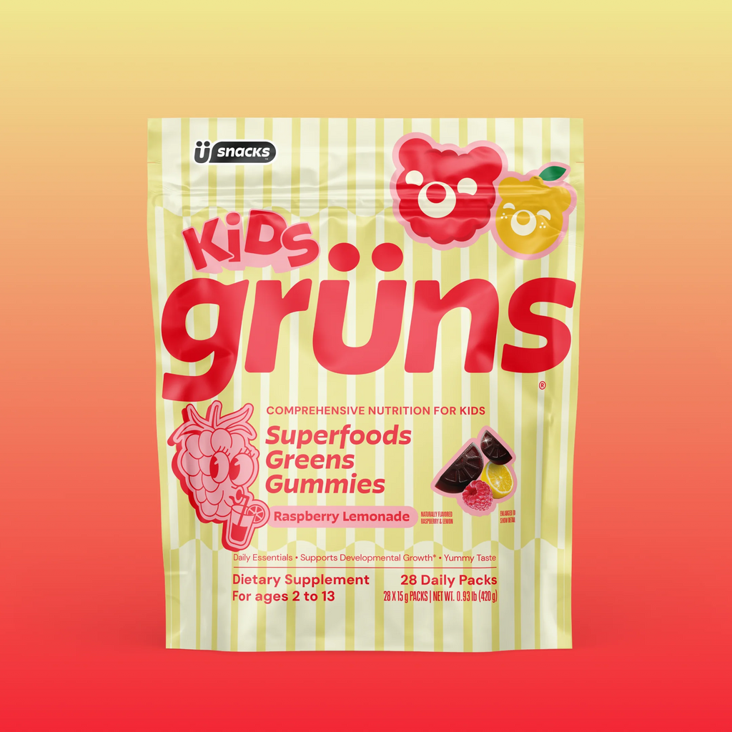 Grüns Kids Raspberry Lemonade Travel Bag Nutrition Choice